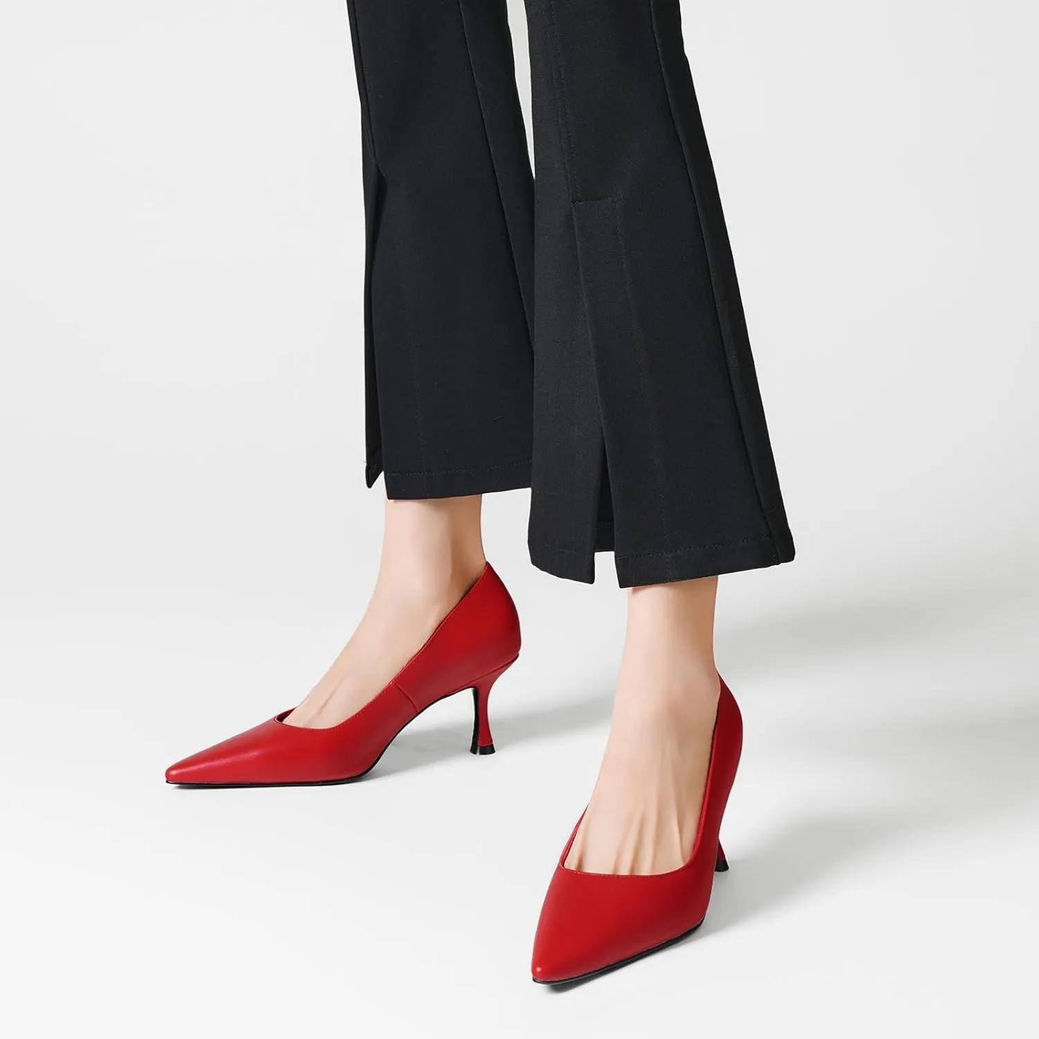 Women's Pointed Pumps Sexy Stiletto Heels Closed Pumps Comfortable Stylish Slip-On Dress Shoes for Party Wedding Proms Work Shoes