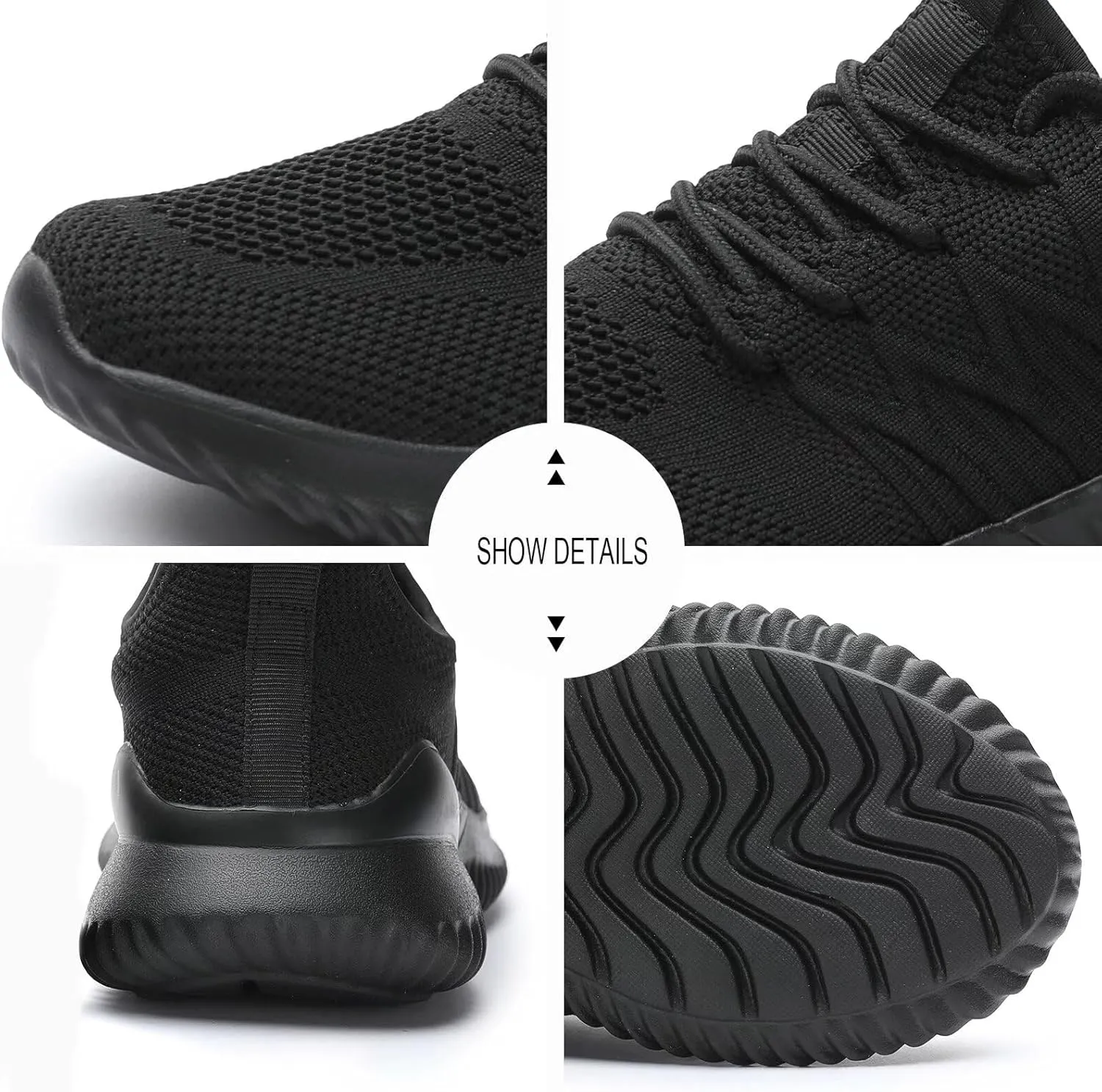 Women's Running Shoes Ladies Slip on Tennis Walking Sneakers Lightweight Breathable Comfort Work Gym Trainers Stylish Shoes