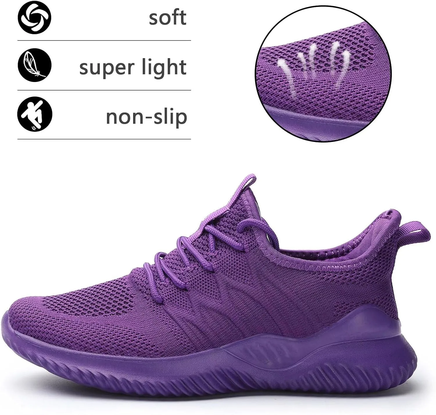 Women's Running Shoes Ladies Slip on Tennis Walking Sneakers Lightweight Breathable Comfort Work Gym Trainers Stylish Shoes