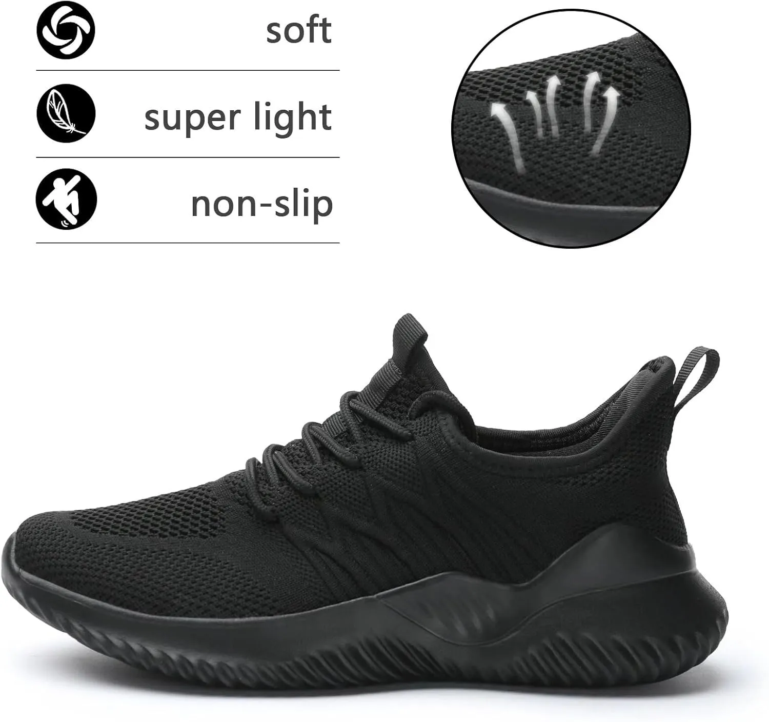 Women's Running Shoes Ladies Slip on Tennis Walking Sneakers Lightweight Breathable Comfort Work Gym Trainers Stylish Shoes