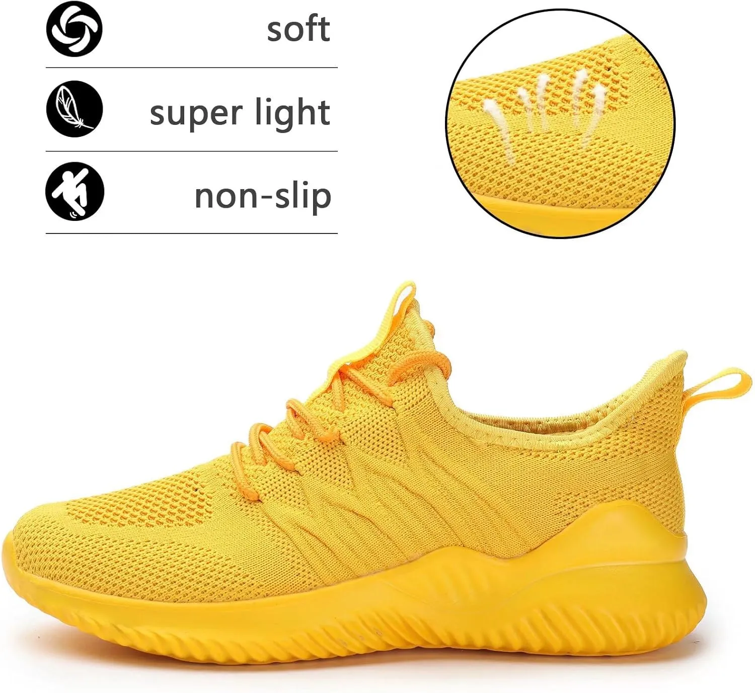 Women's Running Shoes Ladies Slip on Tennis Walking Sneakers Lightweight Breathable Comfort Work Gym Trainers Stylish Shoes
