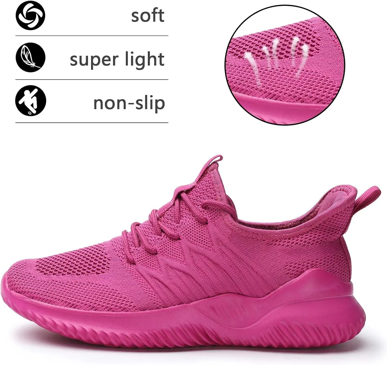 Women's Running Shoes Ladies Slip on Tennis Walking Sneakers Lightweight Breathable Comfort Work Gym Trainers Stylish Shoes