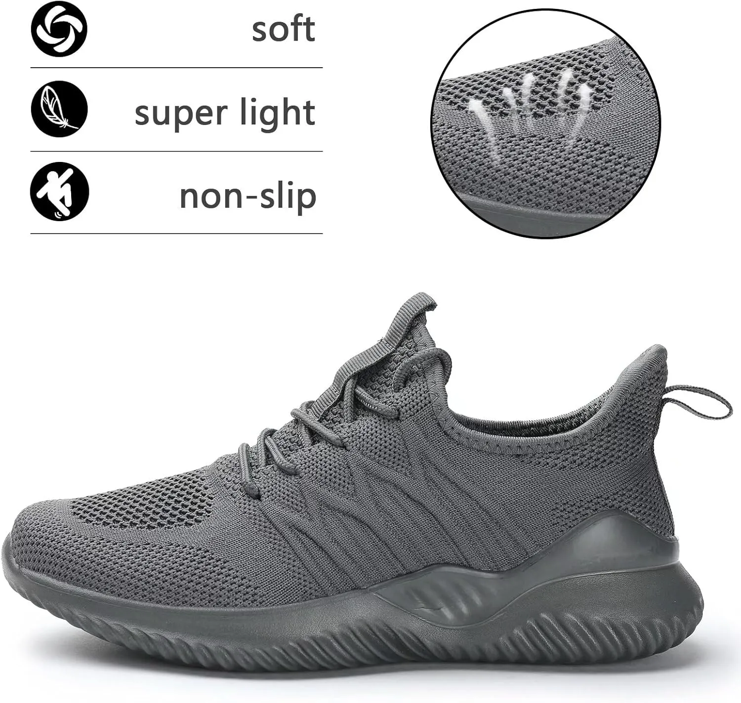 Women's Running Shoes Ladies Slip on Tennis Walking Sneakers Lightweight Breathable Comfort Work Gym Trainers Stylish Shoes
