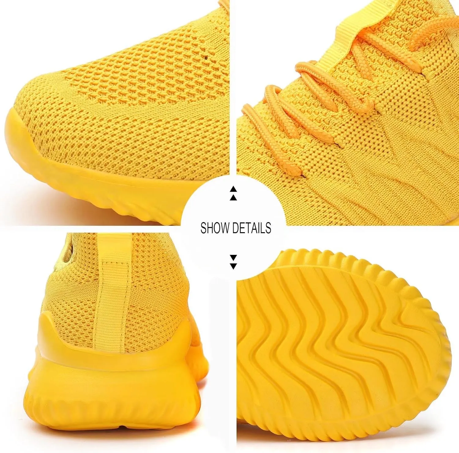Women's Running Shoes Ladies Slip on Tennis Walking Sneakers Lightweight Breathable Comfort Work Gym Trainers Stylish Shoes