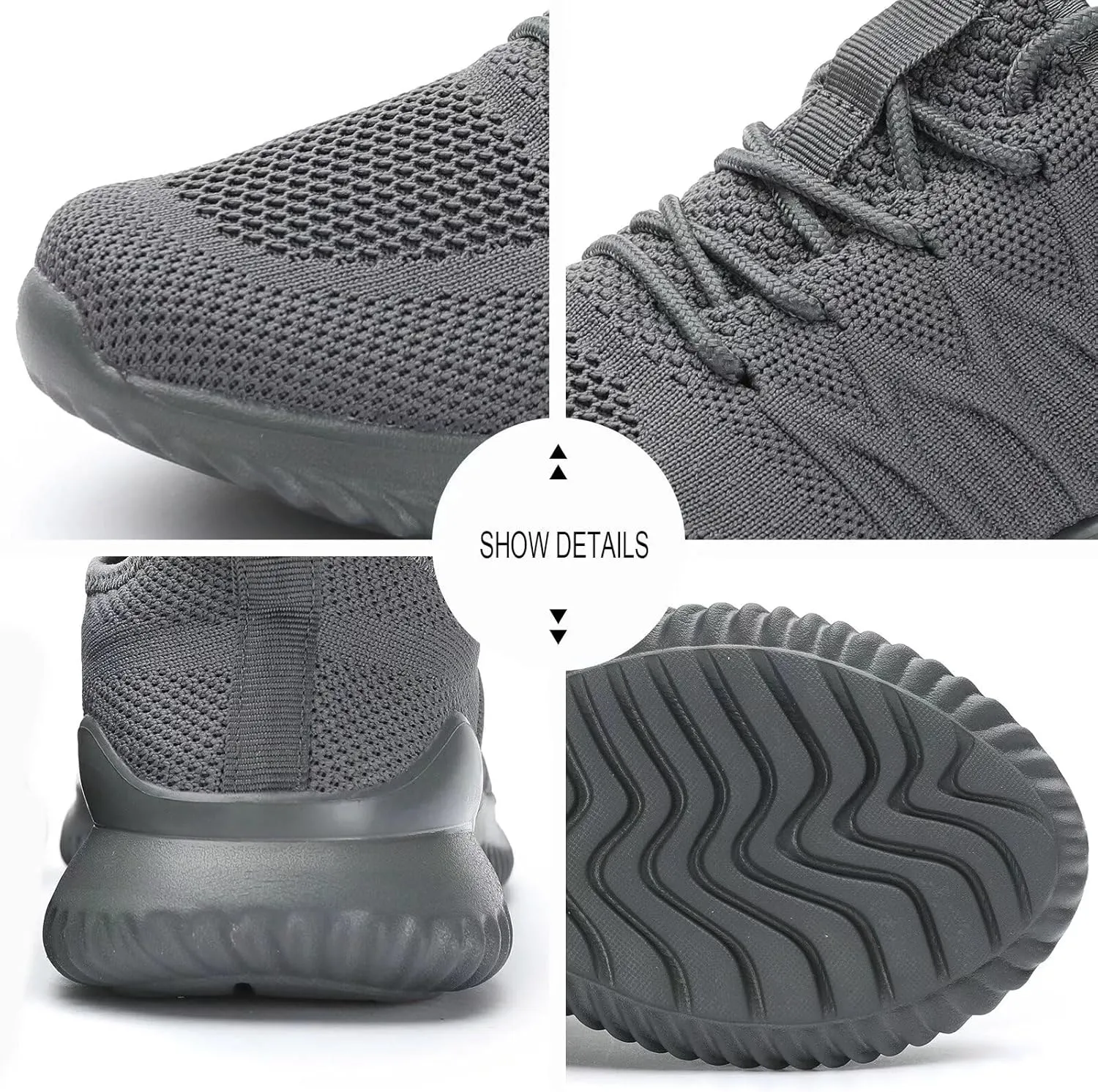Women's Running Shoes Ladies Slip on Tennis Walking Sneakers Lightweight Breathable Comfort Work Gym Trainers Stylish Shoes