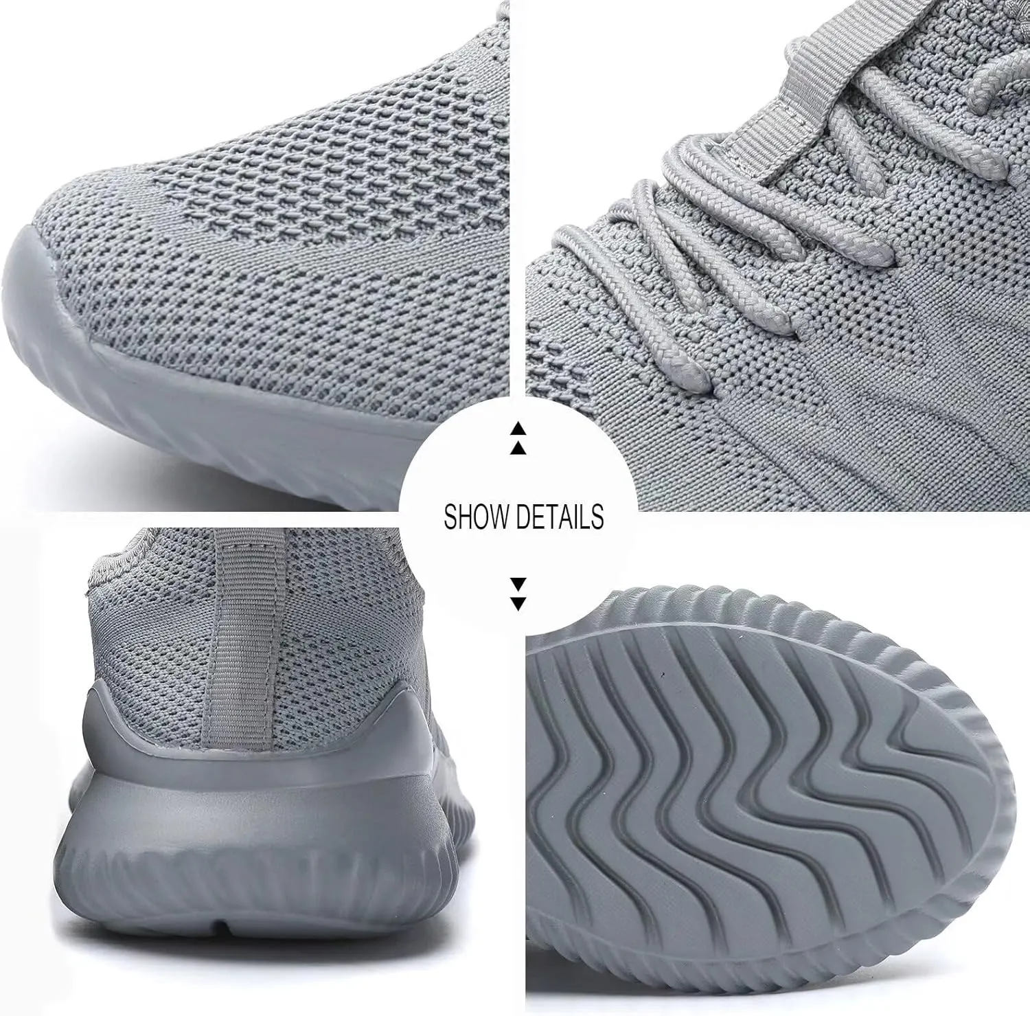 Women's Running Shoes Ladies Slip on Tennis Walking Sneakers Lightweight Breathable Comfort Work Gym Trainers Stylish Shoes