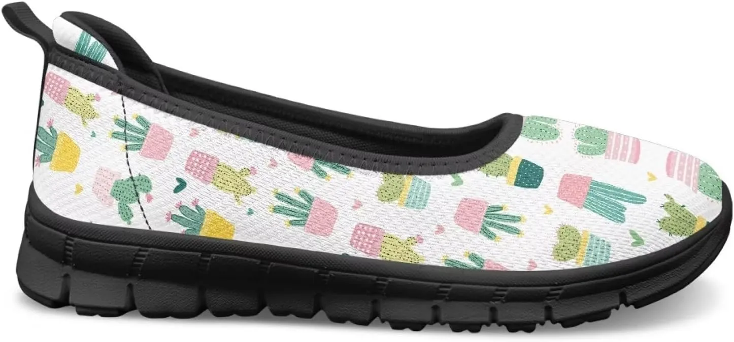 Women's Slip on Shoes Printed Lightweight Walking Shoes Stylish Loafers Non Slip Shoes Low-top Casual Shoes SizeUS 6-11