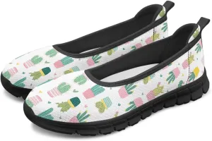 Women's Slip on Shoes Printed Lightweight Walking Shoes Stylish Loafers Non Slip Shoes Low-top Casual Shoes SizeUS 6-11