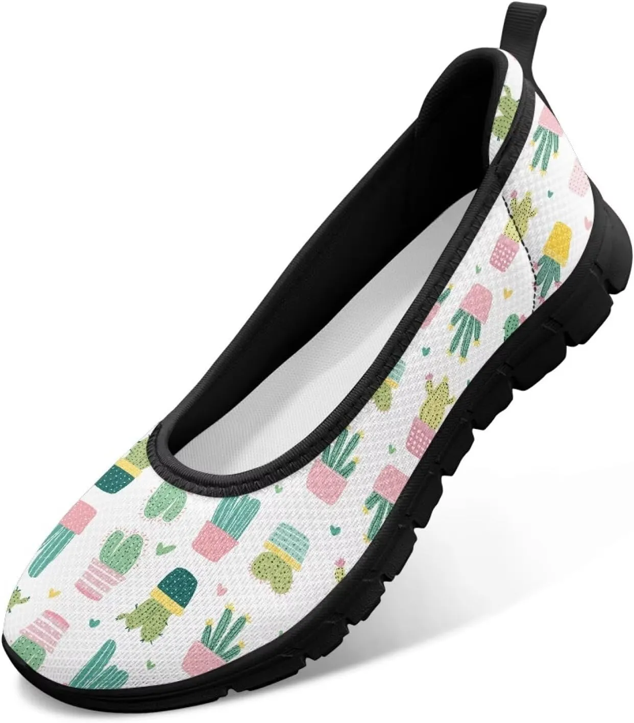 Women's Slip on Shoes Printed Lightweight Walking Shoes Stylish Loafers Non Slip Shoes Low-top Casual Shoes SizeUS 6-11