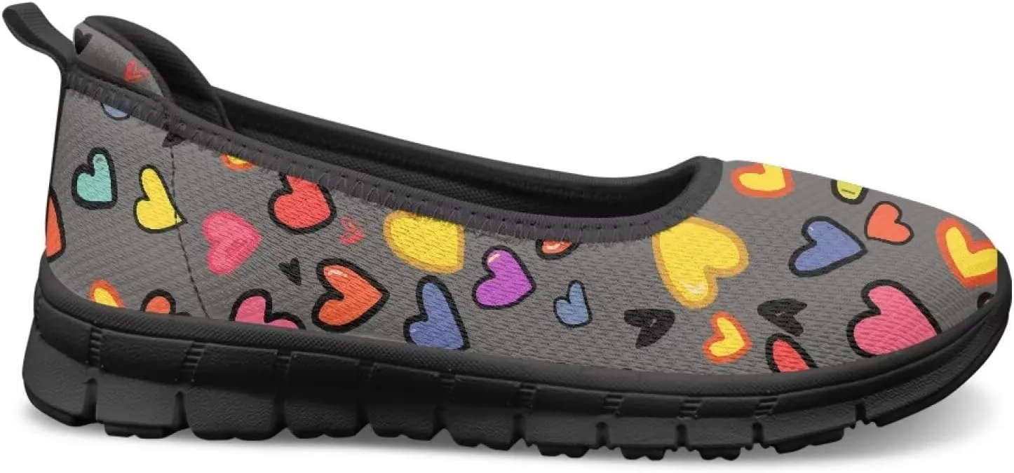 Women's Slip on Shoes Printed Lightweight Walking Shoes Stylish Loafers Non Slip Shoes Low-top Casual Shoes SizeUS 6-11