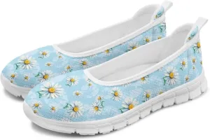 Womens Slip on Walking Shoes Stylish Floral Casual Loafers Lightweight Comfortable Ladies Soft Travel Footwear SizeUS 6-11