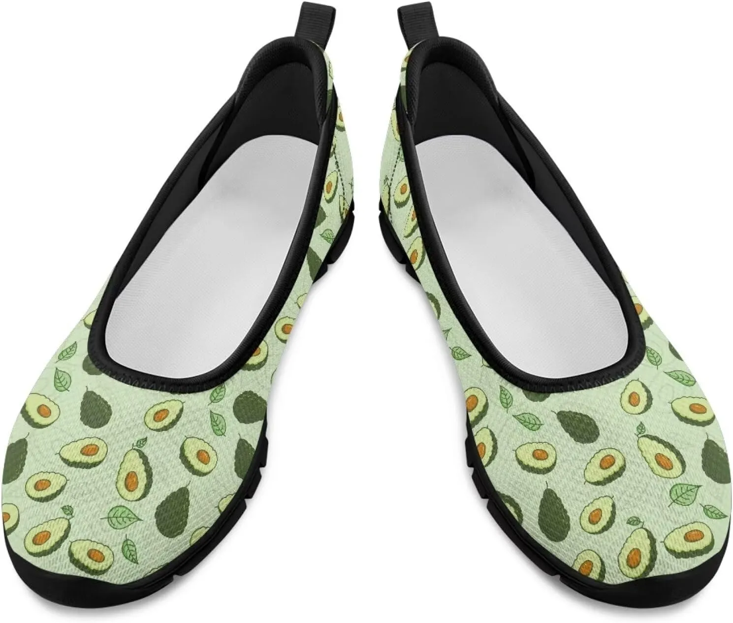 Women's Slip On Walking Sneakers Casual Fashion Flying Mesh Loafers Lightweight Dress Shoes Non-Slip Cozy Exercise Flat Shoes US Size 6-11