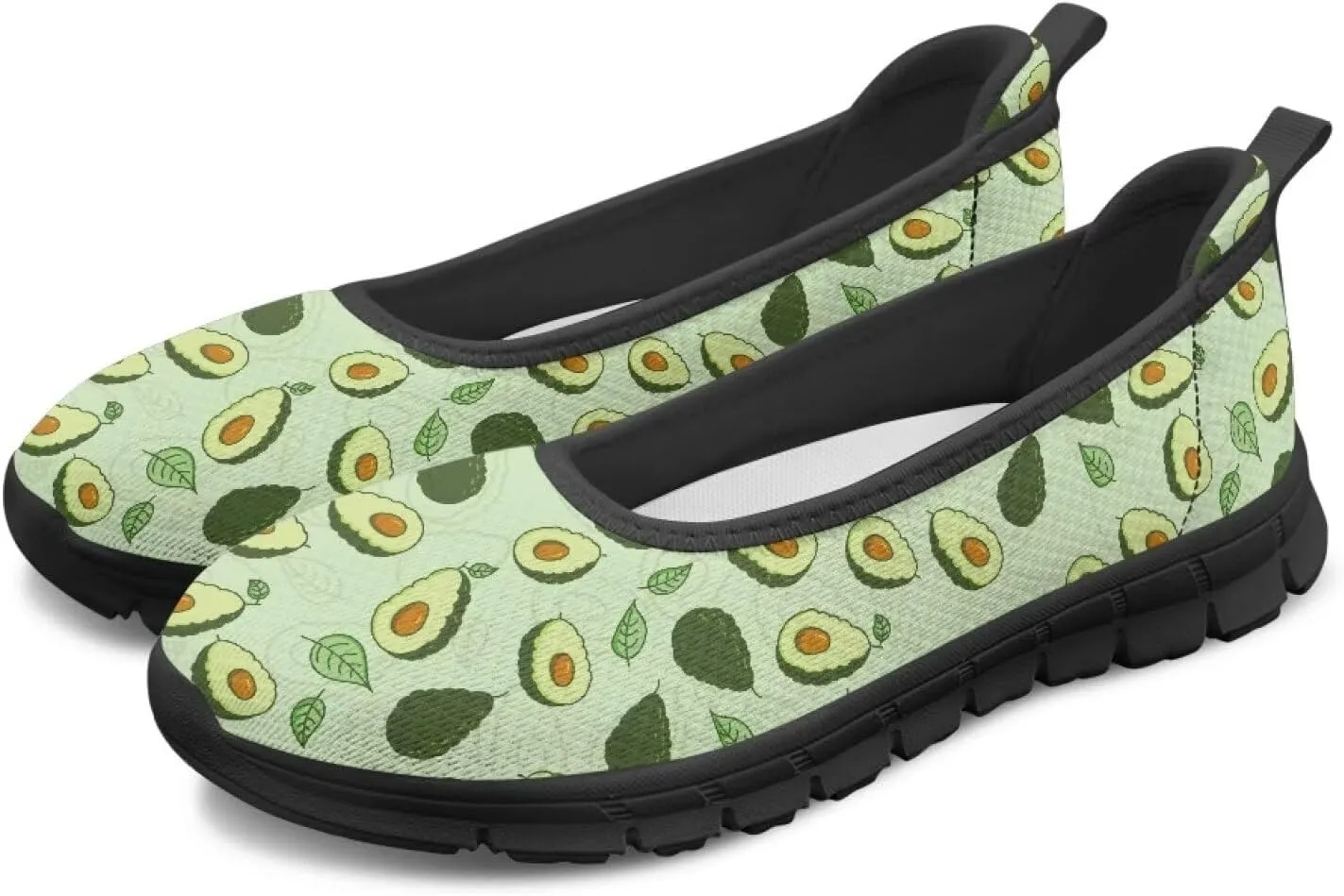 Women's Slip On Walking Sneakers Casual Fashion Flying Mesh Loafers Lightweight Dress Shoes Non-Slip Cozy Exercise Flat Shoes US Size 6-11