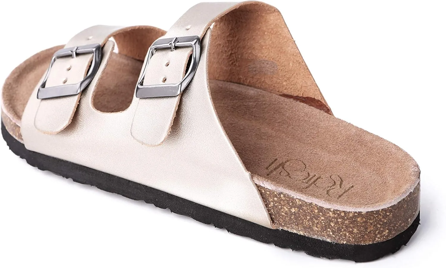 Womens Slippers Slip On Flip Flops T-Strap Cork Sole Casual Flat Slides Sandals