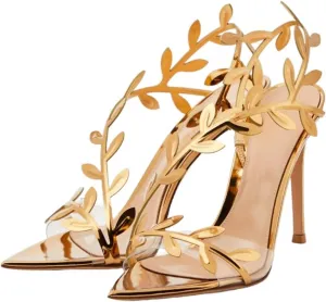 Womens Stiletto Heel Sandals High Heels Sexy Dressy Prom Pointed Toe Sandal for Formal Events Weddings Parties