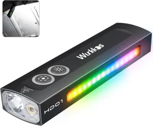 Wurkkos HD01 Flat EDC Flashlight with RGB Light and Green Light, 1200 Lumens Rechargeable EDC Flashlight, Triple Light Sources Pocket Lights, Magnetic Flashlight for Outdoors, Work, Emergency