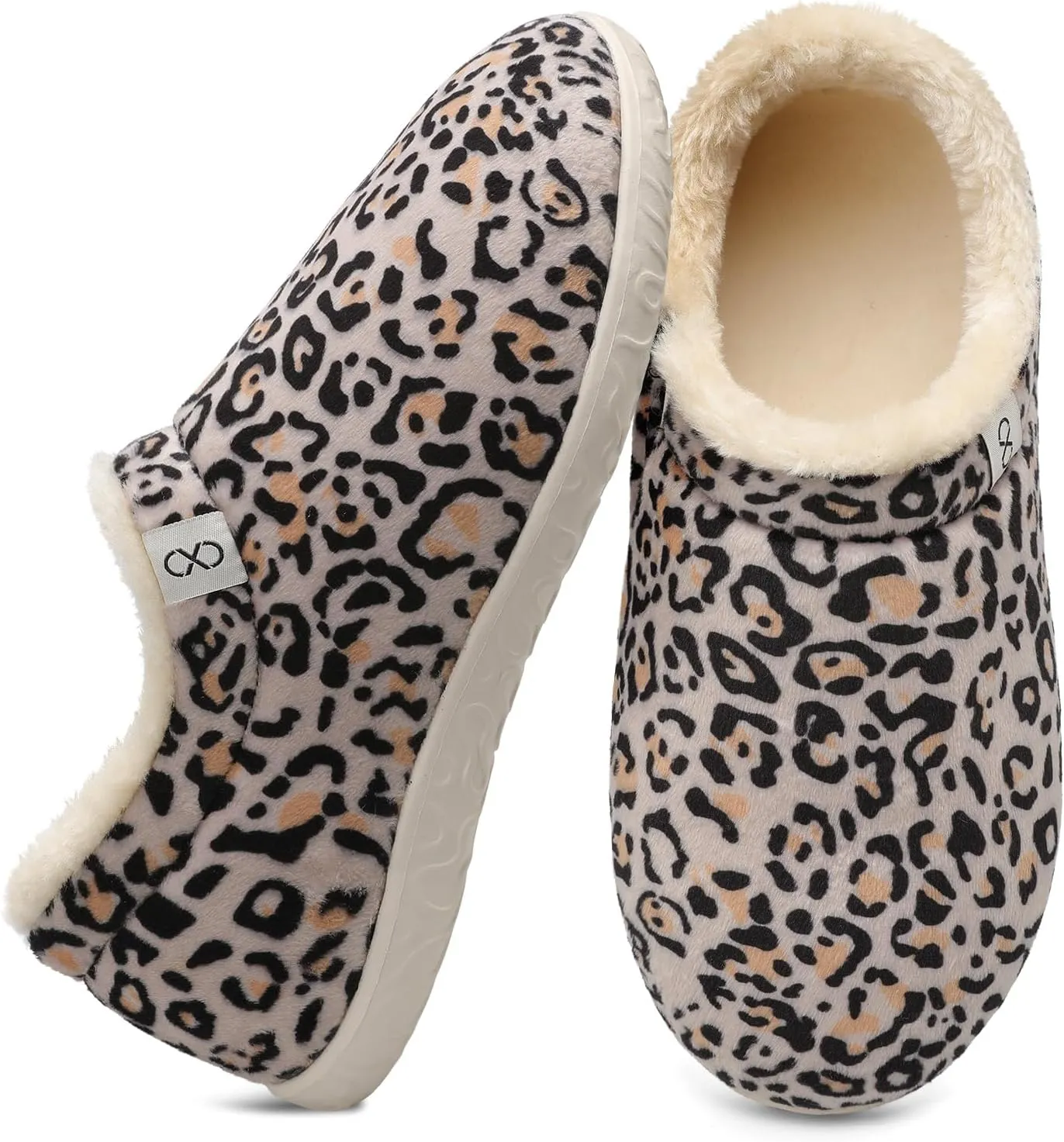 XIHALOOK Womens Mens Fuzzy Slippers Lightweight Closed Back House Shoes Slip on for Indoor Outdoor