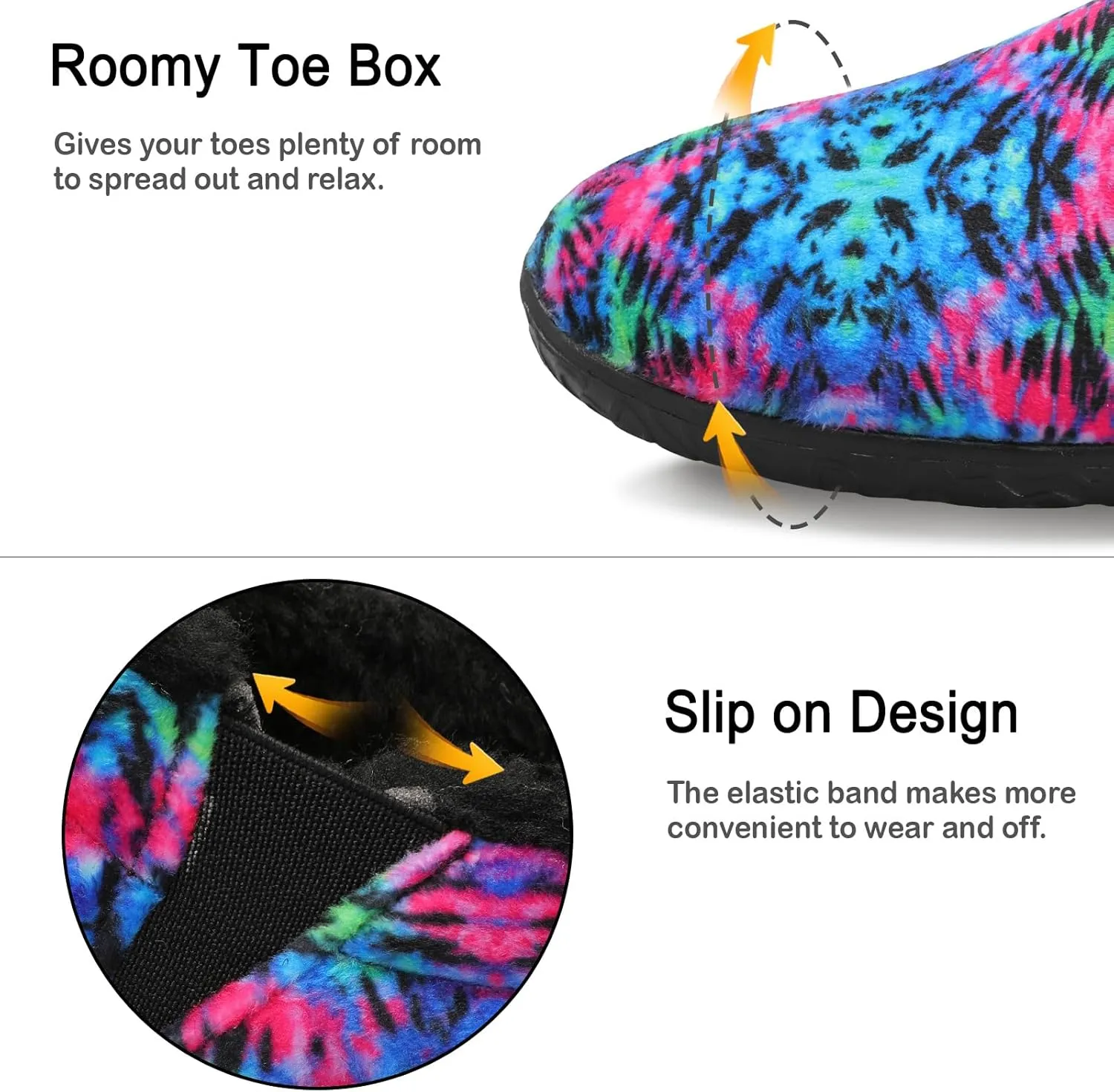 XIHALOOK Womens Mens Fuzzy Slippers Lightweight Closed Back House Shoes Slip on for Indoor Outdoor