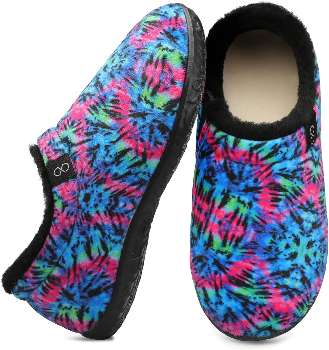 XIHALOOK Womens Mens Fuzzy Slippers Lightweight Closed Back House Shoes Slip on for Indoor Outdoor
