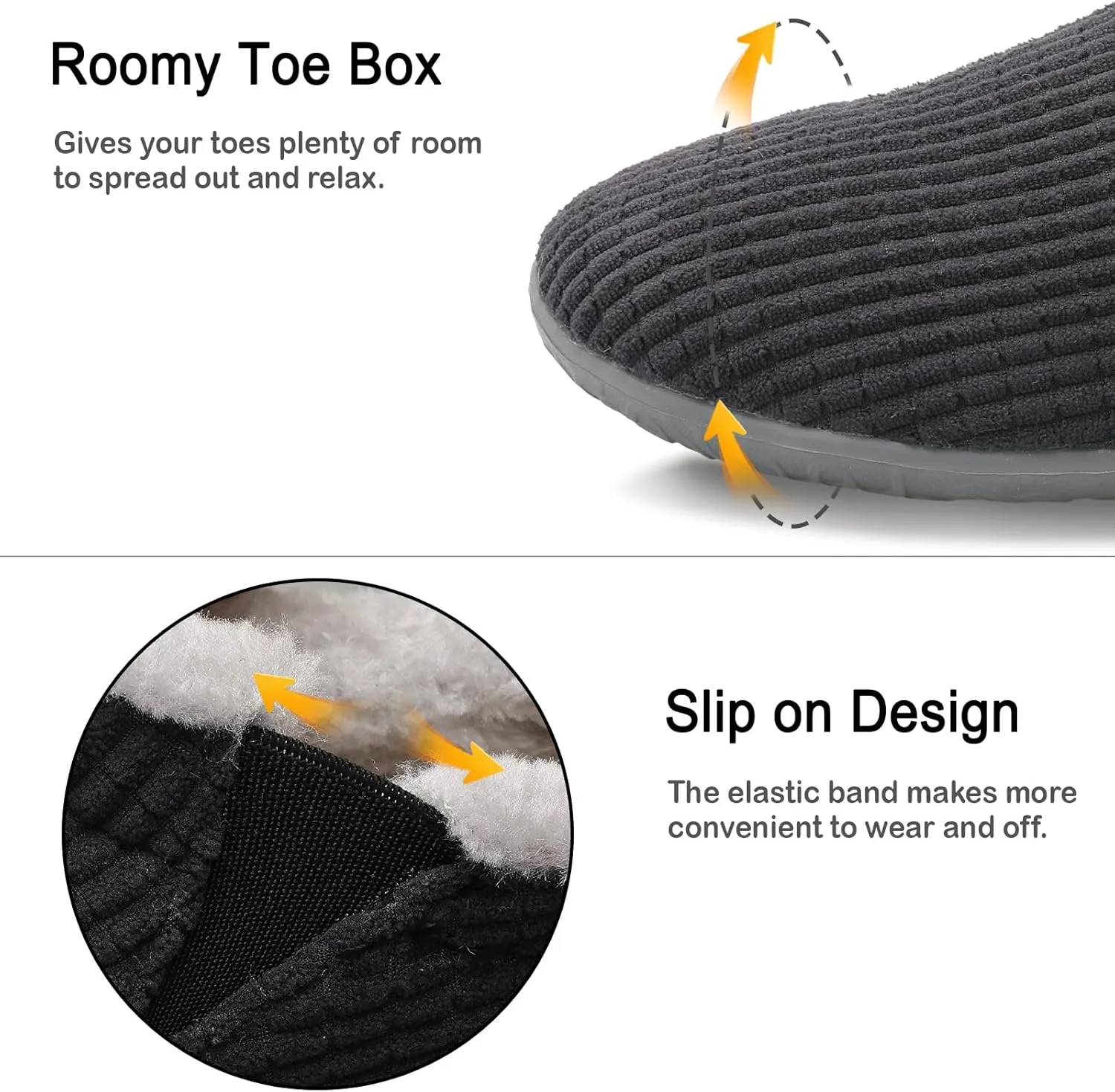 XIHALOOK Womens Mens Fuzzy Slippers Lightweight Closed Back House Shoes Slip on for Indoor Outdoor