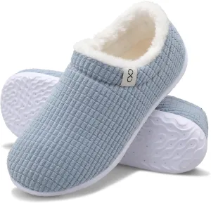 XIHALOOK Womens Mens Fuzzy Slippers Lightweight Closed Back House Shoes Slip on for Indoor Outdoor