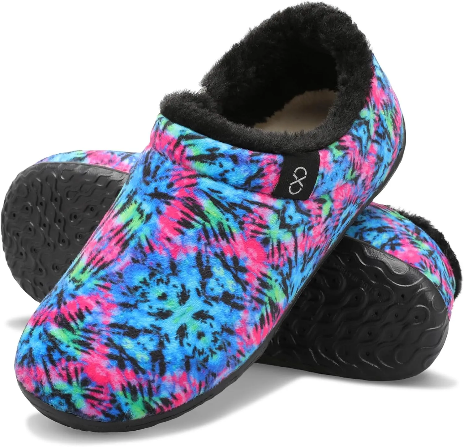 XIHALOOK Womens Mens Fuzzy Slippers Lightweight Closed Back House Shoes Slip on for Indoor Outdoor