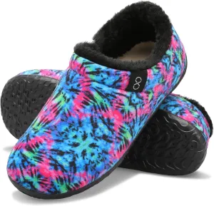 XIHALOOK Womens Mens Fuzzy Slippers Lightweight Closed Back House Shoes Slip on for Indoor Outdoor