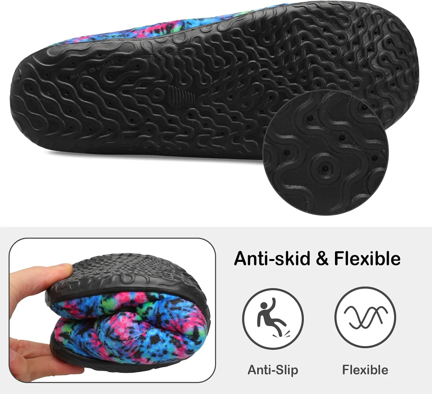 XIHALOOK Womens Mens Fuzzy Slippers Lightweight Closed Back House Shoes Slip on for Indoor Outdoor