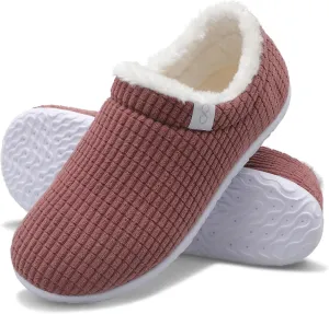 XIHALOOK Womens Mens Fuzzy Slippers Lightweight Closed Back House Shoes Slip on for Indoor Outdoor