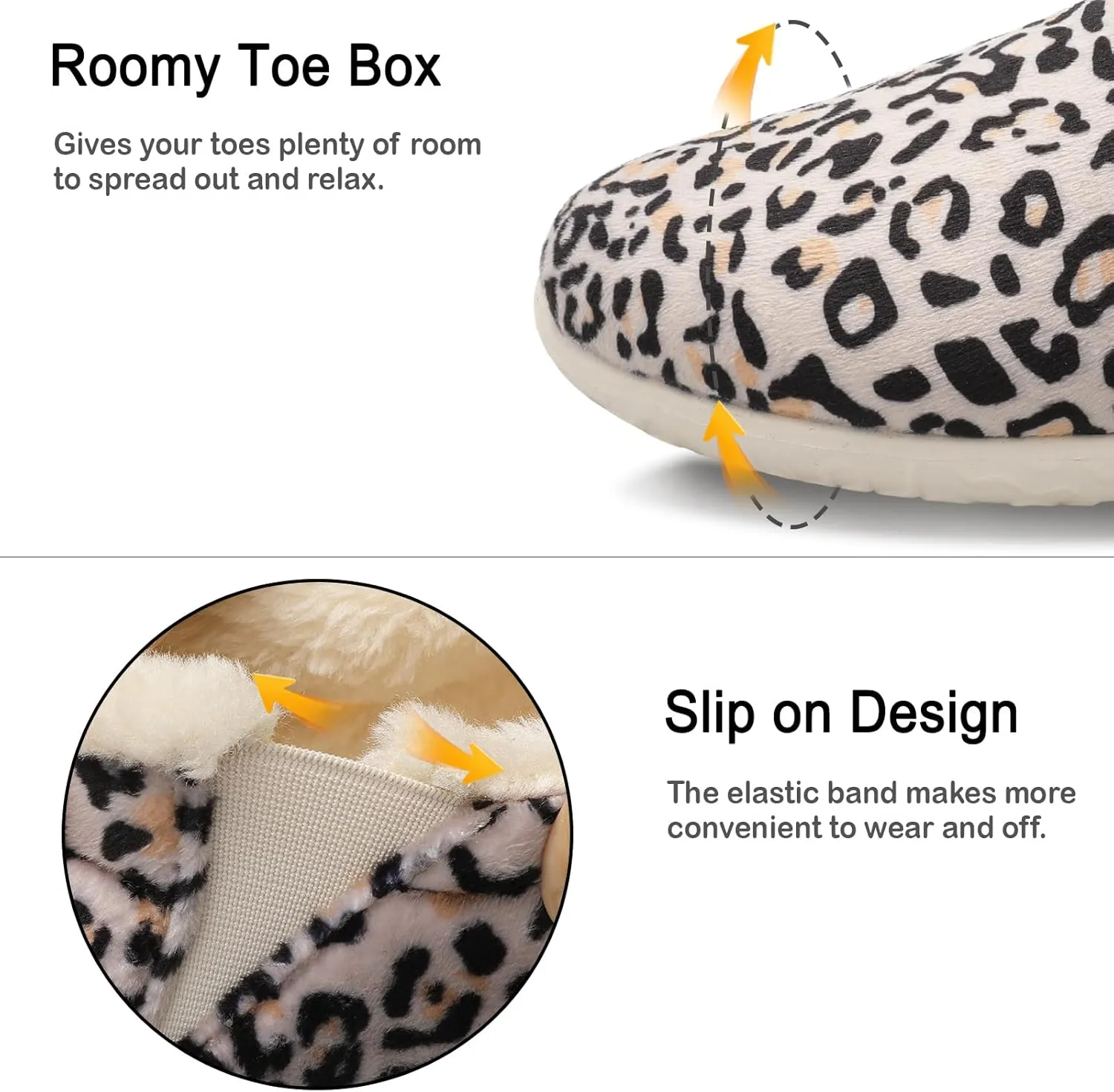 XIHALOOK Womens Mens Fuzzy Slippers Lightweight Closed Back House Shoes Slip on for Indoor Outdoor