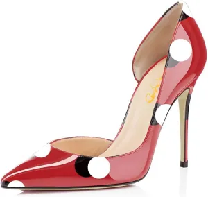 XYD Women Sexy High Heel Pumps Formal Event Closed Pointy Toe Slip-on D'Orsay Dress Office Shoes