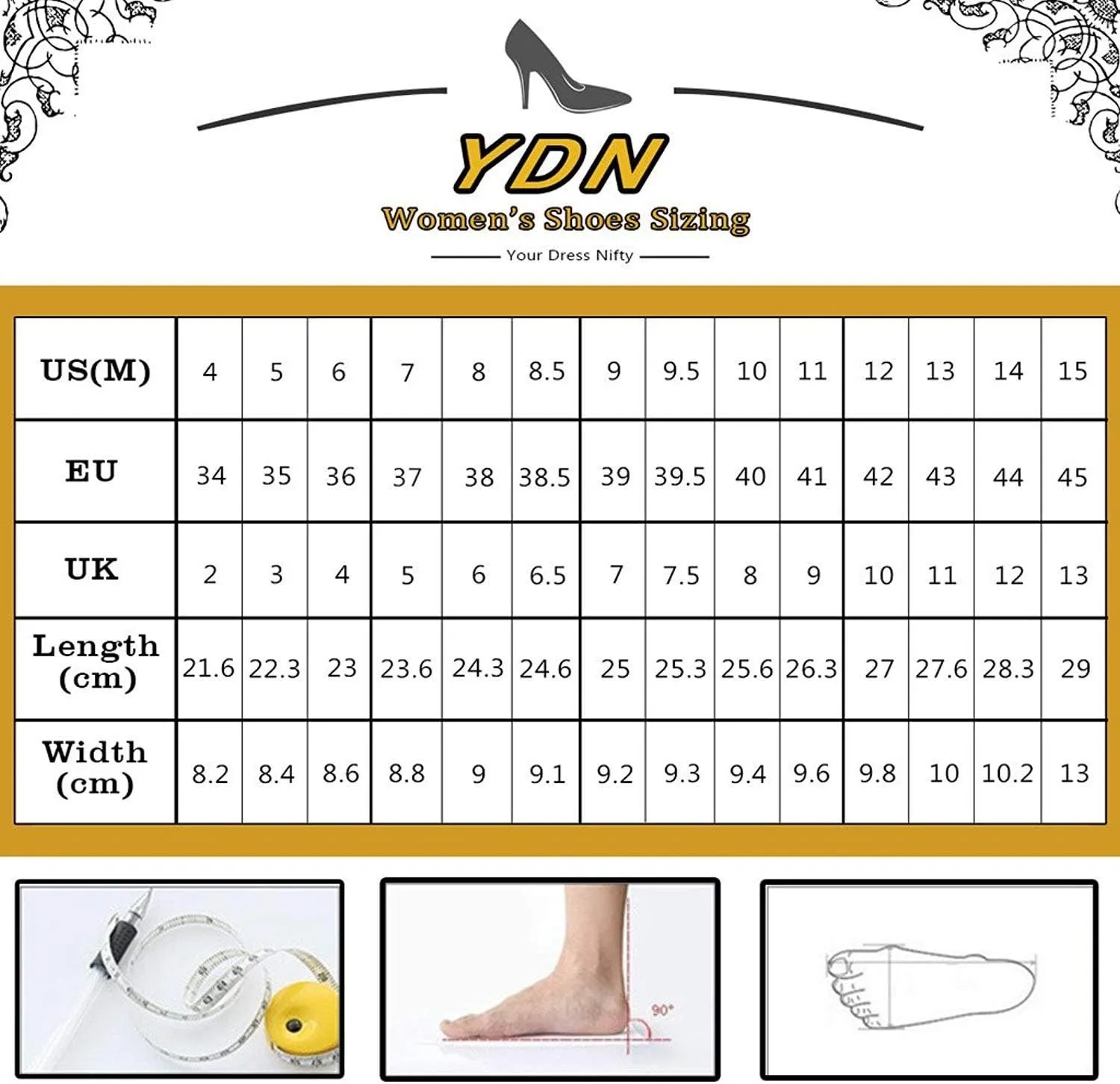 YDN Women Stylish Cutout Block Chunky High Heel Slip On Pumps Classic Round Toe Formal Casual Dress Shoes