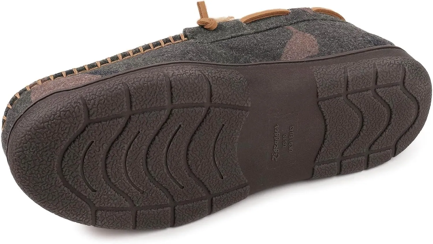 Zigzagger Men's Moccasin Slippers Memory Foam House Shoes, Indoor and Outdoor Warm Loafer Slippers